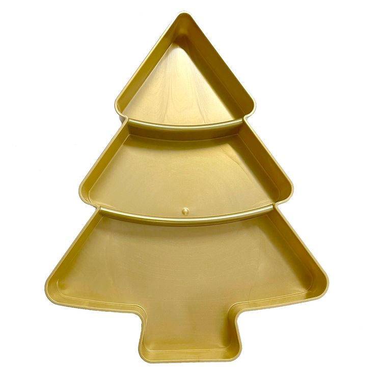 Petisqueira Árvore de Natal Dourado - maxfesta